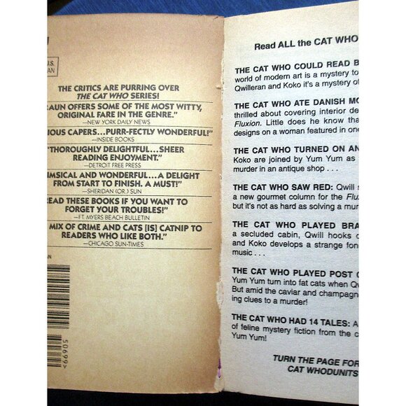 Lot of 7: "The Cat Who...." books by Lilian Jackson Braun - Picture 14 of 14